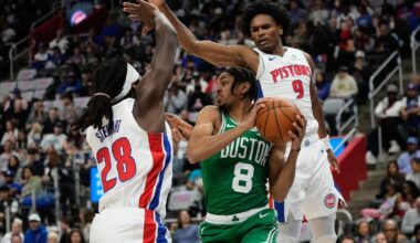 Detroit Pistons overcome slow start and Brown's 41 points to defeat Boston Celtics 119-113