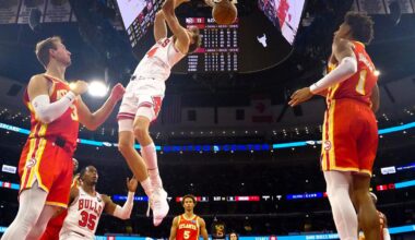 Dosunmu scores 21 points to lead Bulls to 128-123 win over Hawks at United Center