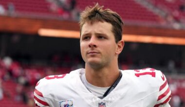 49ers injuries: QB Brock Purdy, WRs Ricky Pearsall, Jauan Jennings out for 'Thursday Night Football' vs. Rams