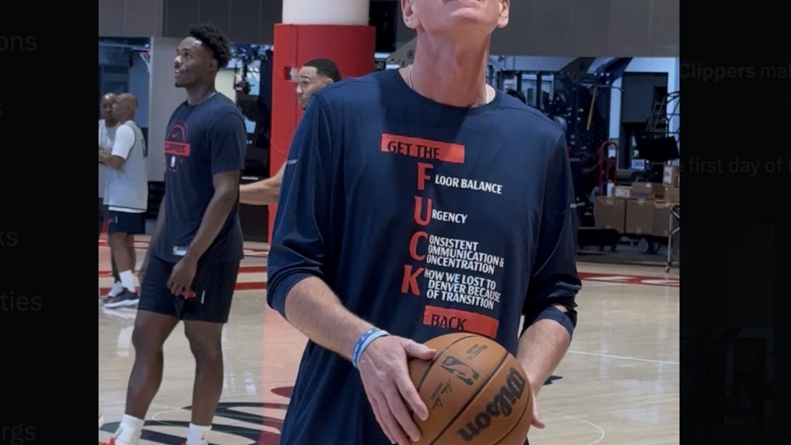 Clippers turn heads with profane shirt designed by Jeff Van Gundy