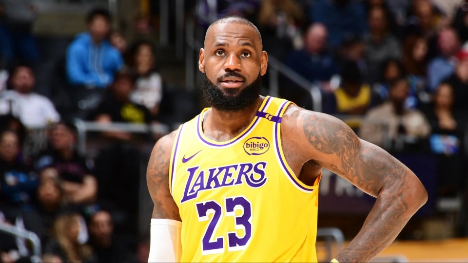 LeBron James #23 of the Los Angeles Lakers.