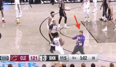 Fan charged at Donovan Mitchell during Cavaliers-Nets game