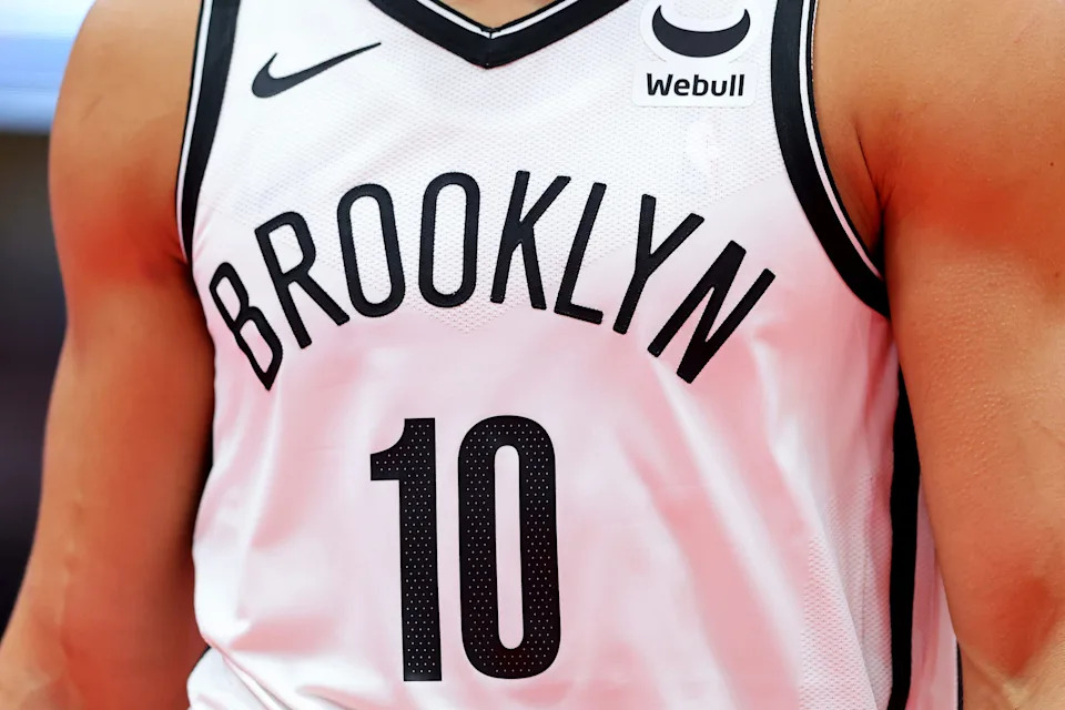 CHICAGO, ILLINOIS - NOVEMBER 03: A detail of Ben Simmons #10 of the Brooklyn Nets jersey against the Chicago Bulls in the first half of the NBA In-Season Tournament at the United Center on November 03, 2023 in Chicago, Illinois. NOTE TO USER: User expressly acknowledges and agrees that, by downloading and or using this photograph, User is consenting to the terms and conditions of the Getty Images License Agreement. (Photo by Michael Reaves/Getty Images)