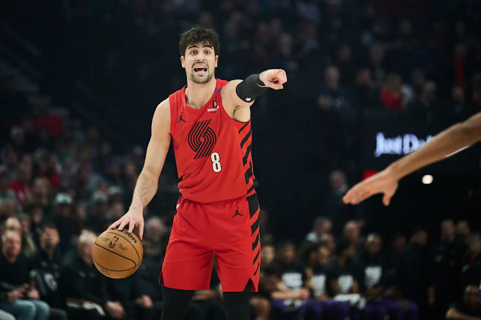 Portland Trail Blazers forward Deni Avdija (8)Troy Wayrynen-Imagn Images