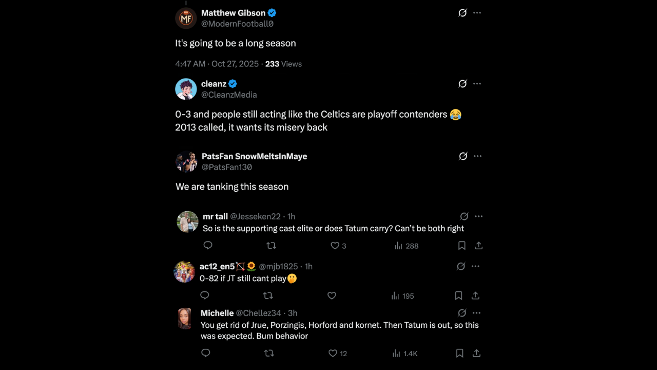 Image via ESPN NBA/X (screengrab) Fans-react-to-Boston-Celtics-third-loss