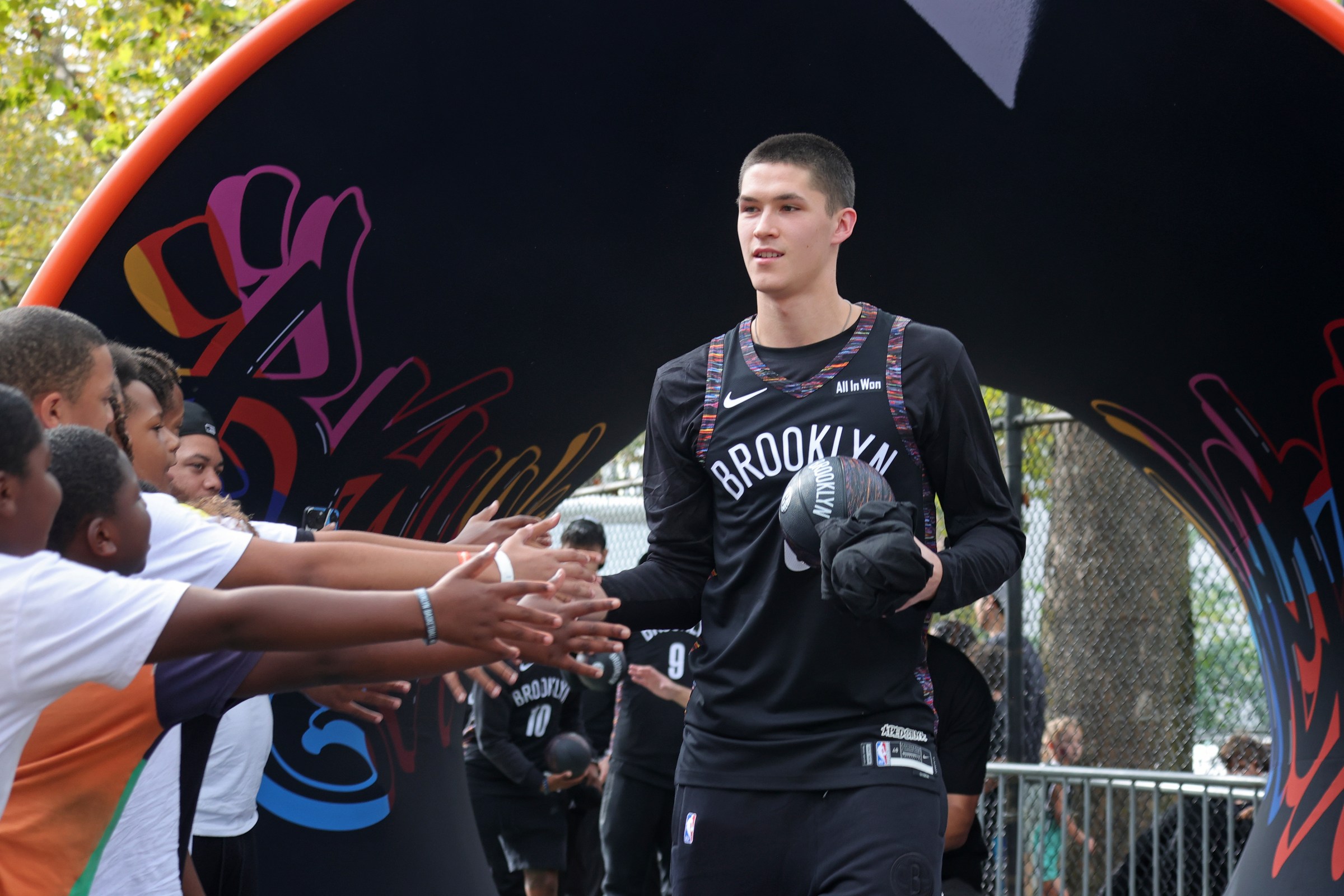 Egor Demin of the Brooklyn Nets