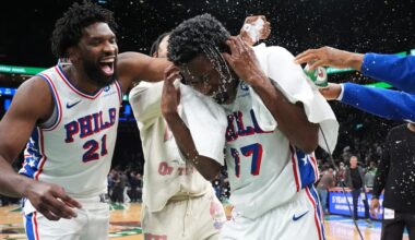 Watch VJ Edgecombe score a Sixers’ record 34 points in his NBA debut