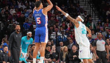 Maxey, Grimes come alive again down the stretch as Sixers escape with win in home opener