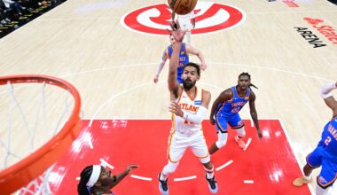 Hawks unable to keep pace in loss to defending champions Thunder