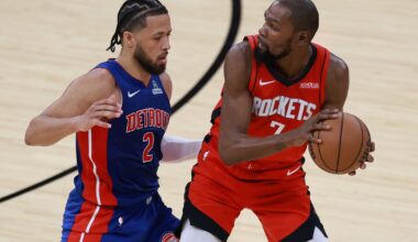 Detroit Pistons hang on for 115-111 victory of Houston Rockets