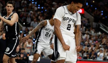 San Antonio survives Brooklyn’s comeback in third-straight win