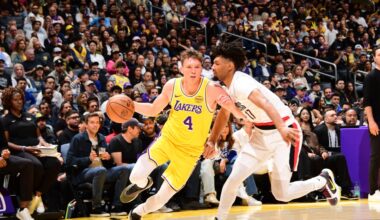 Did Dalton Knecht find his groove for the Lakers vs. the Blazers?