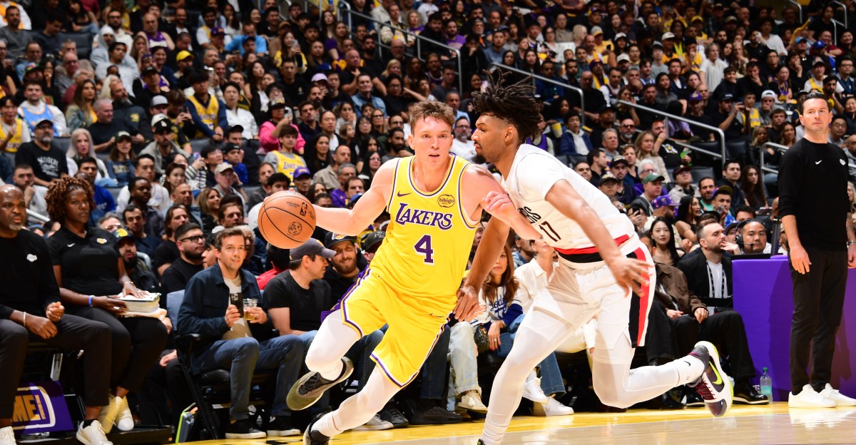 Did Dalton Knecht find his groove for the Lakers vs. the Blazers?