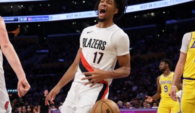 Shaedon Sharpe Hits Portland Trail Blazers Record Against LA Lakers