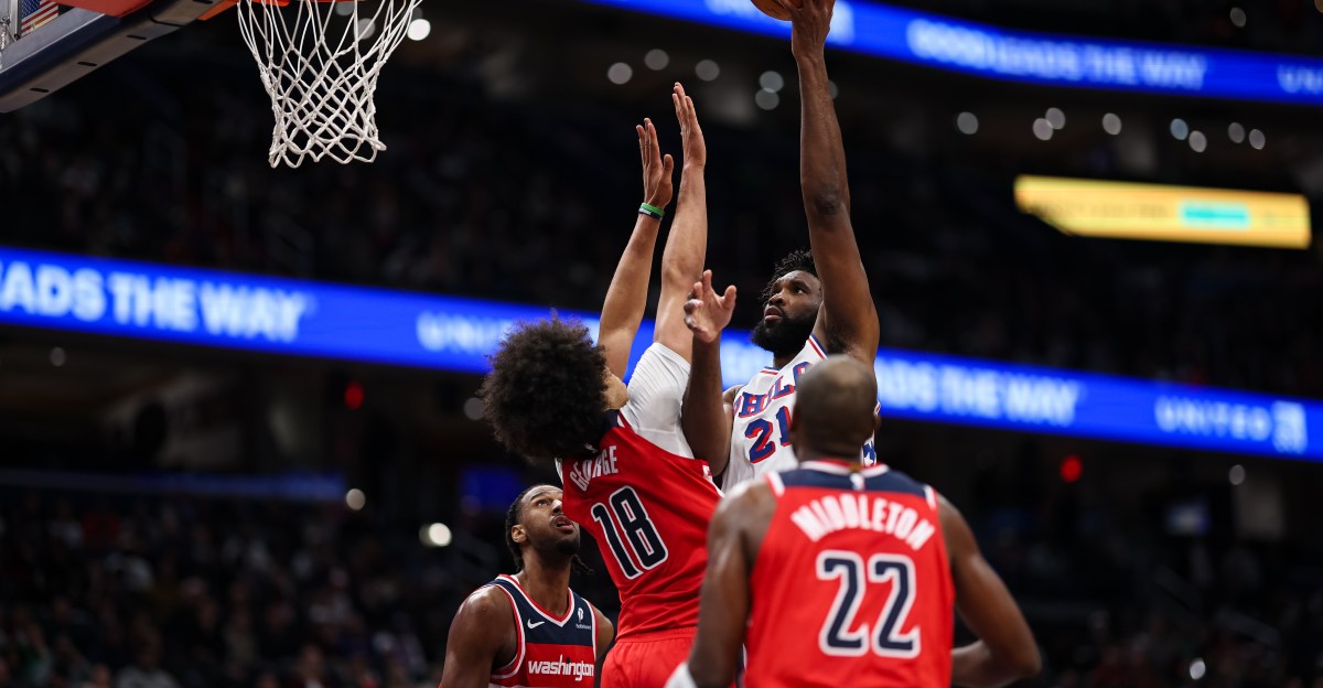 Joel Embiid and the 76ers troll a Wizards fan after winning in OT