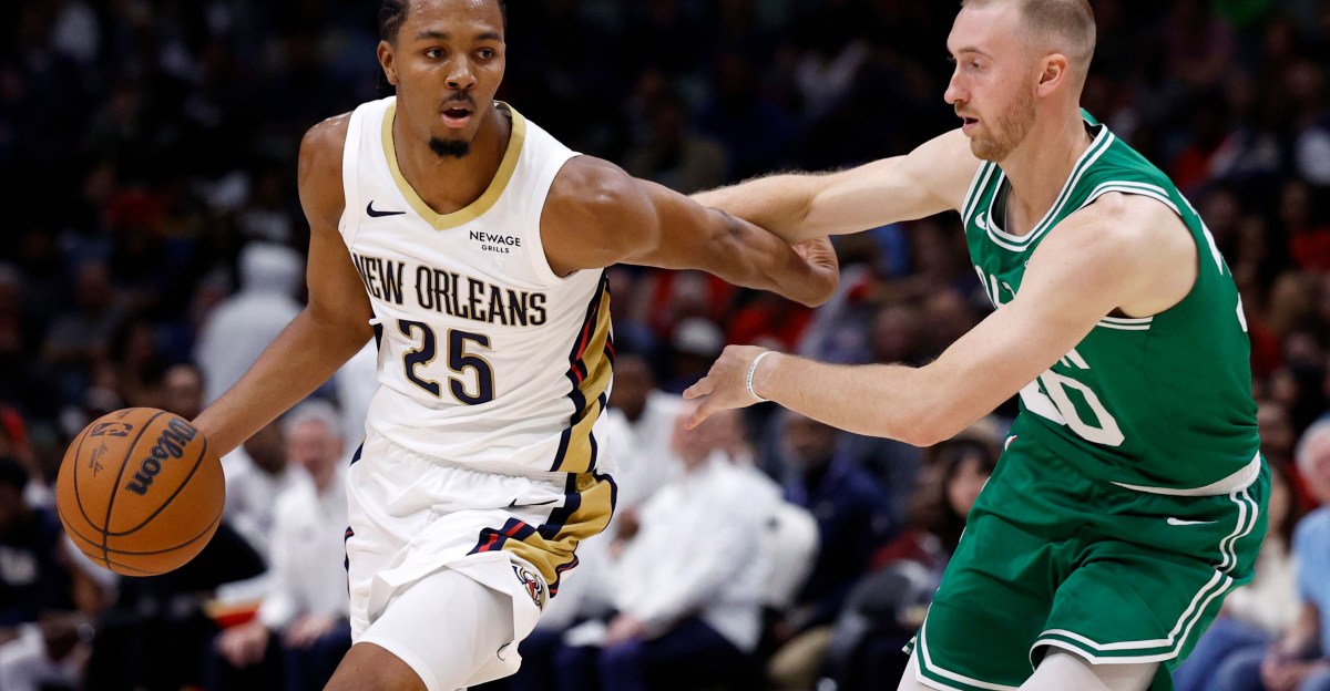 Sam Hauser is making his presence felt on defense