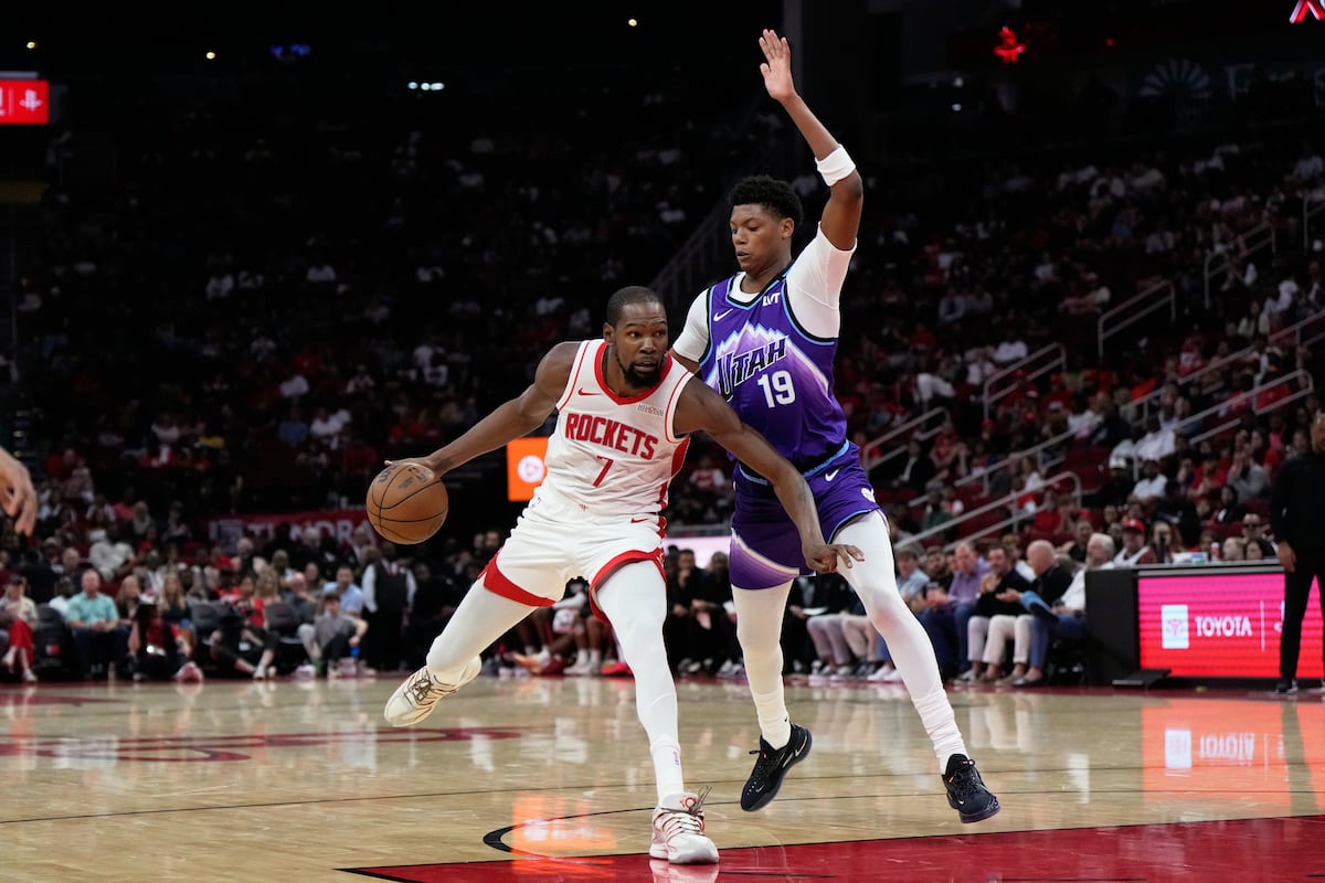 Ace Bailey scores 25 in Utah Jazz vs. Houston Rockets NBA preseason game