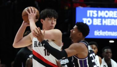 Portland Trail Blazers’ Yang Hansen Breaks Through Against Kings