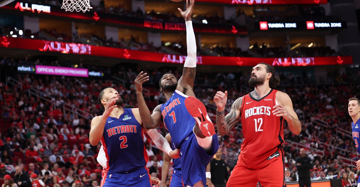 Pistons at Rockets final score: Depleted Pistons rotation snags season’s first win