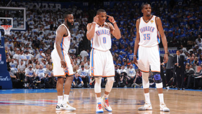 Kendrick Perkins criticizes Kevin Durant over comments on James Harden’s exit from the Oklahoma City Thunder in Netflix’s "The Starting Five"