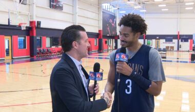 Fletcher Mackel goes 1-on-1 with Pelicans guard Jordan Poole