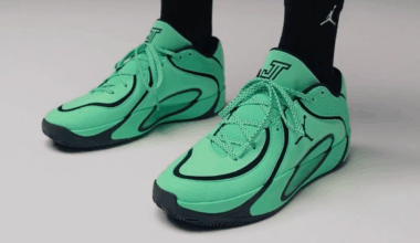 The Jordan Tatum 4 Matches Boston Celtics Uniforms In “Green Glow”