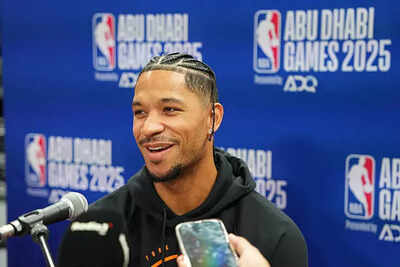 Frustrated New York Knicks forward Josh Hart exits after painful fall and heated ball-throwing incident while playing against Philadelphia 76ers