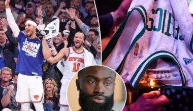 Celtics' Jaylen Brown isn't over playoff loss to Knicks, 'insufferable fans'