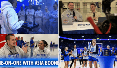 Kentucky fans at Big Blue Madness, via Dr. Michael Huang