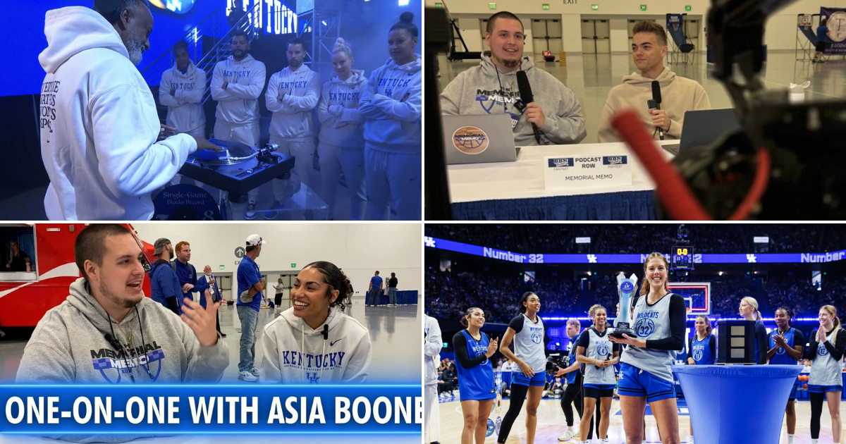 Kentucky fans at Big Blue Madness, via Dr. Michael Huang