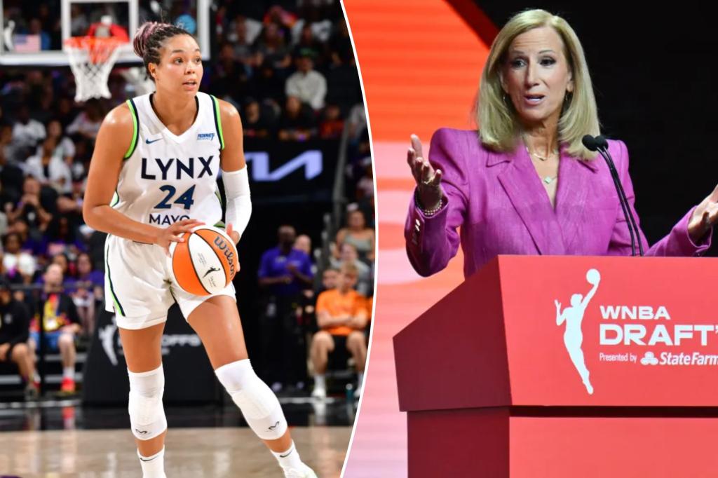 Napheesa Collier tells Kamala Harris why she torched WNBA's Cathy Engelbert