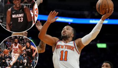 Knicks' anemic offense hands them first loss of the season to Heat