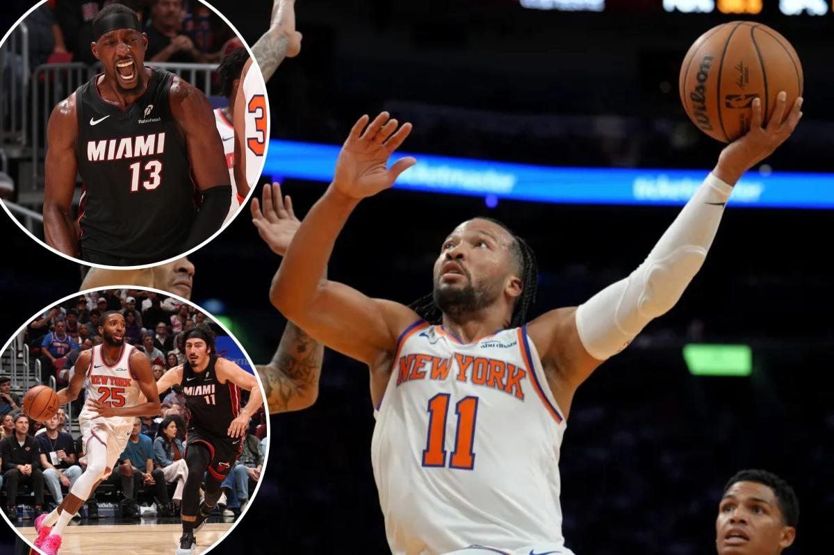 Knicks' anemic offense hands them first loss of the season to Heat