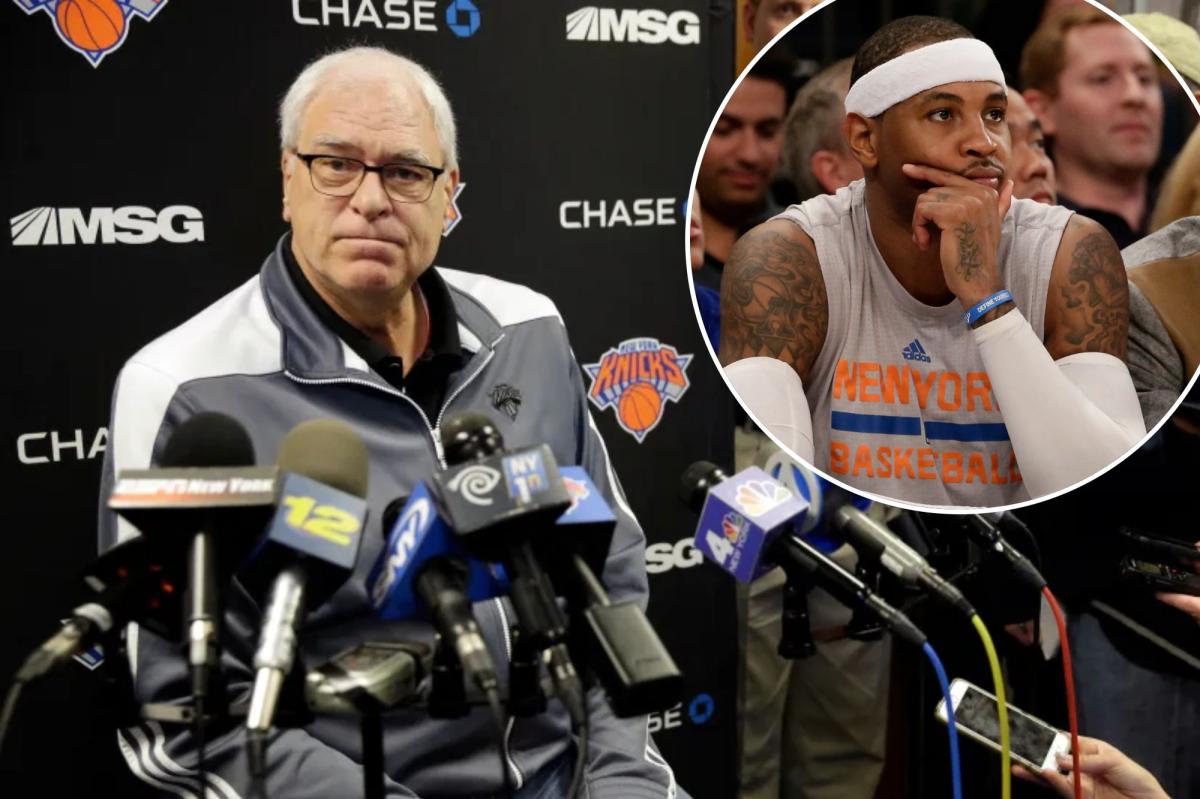 Phil Jackson blames Carmelo Anthony drama for failed Knicks tenure