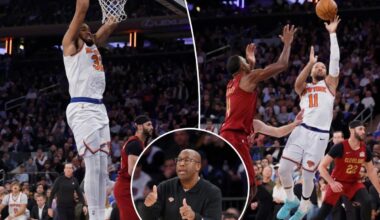 Knicks start Mike Brown era with hard-fought win over Cavaliers