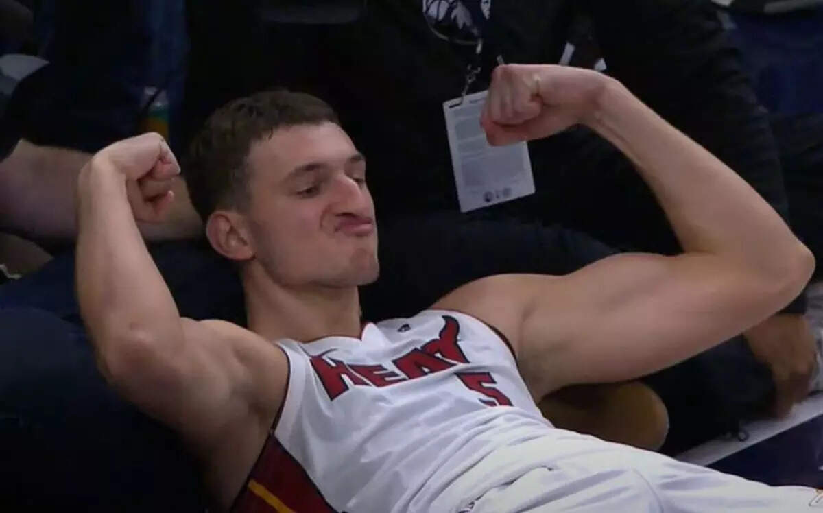 Nikola Jovic of the Miami Heat (Image via Getty) Nikola Jovic of the Miami Heat