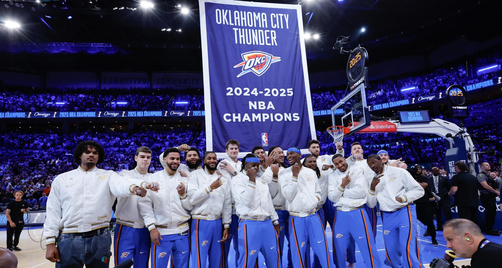The Athletic: Thunder receive NBA championship rings - See the design with 800 gemstones