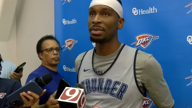 Shai Gilgeous-Alexander on Thunder's banner night, facing KD and the Rockets, and chasing another title