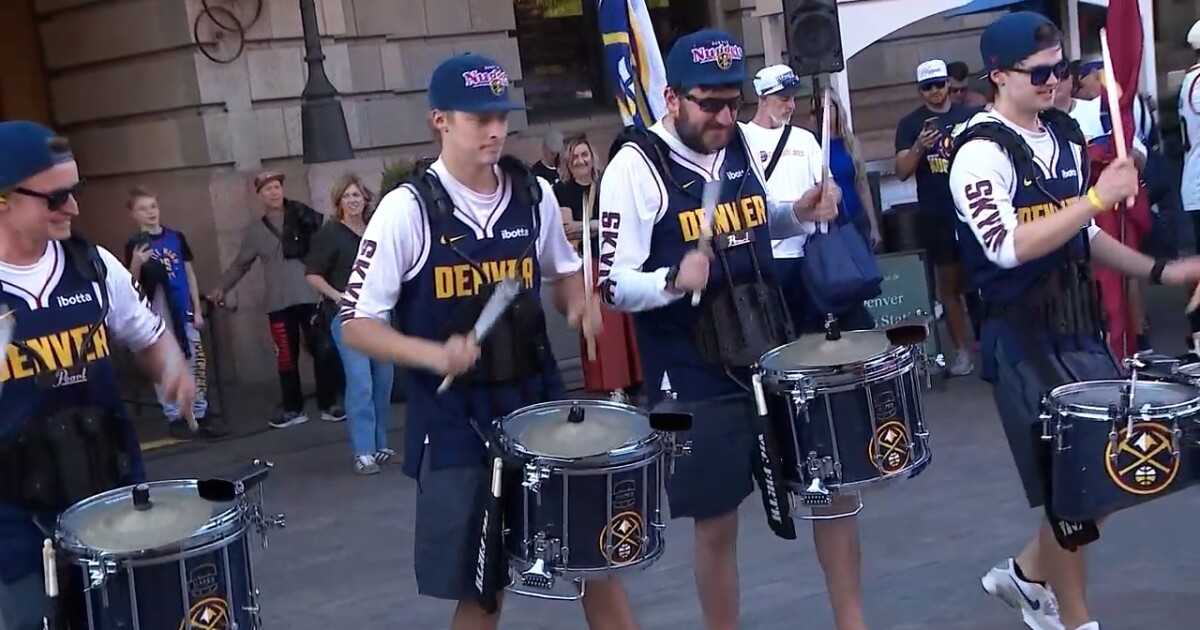 Nuggets Nation celebrates a win at home against the Phoenix Suns