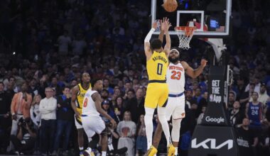 Tyrese Haliburton's father cuts loose at Indy bar as son hits tying shot to help Pacers beat Knicks