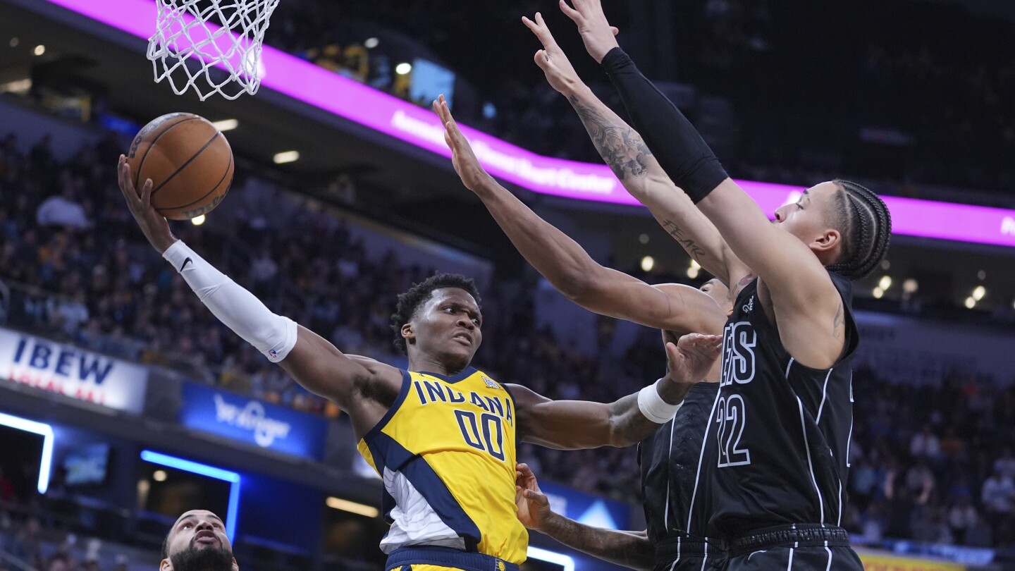 Bennedict Mathurin scores 28 and leads Pacers to a 105-99 overtime victory over the Nets