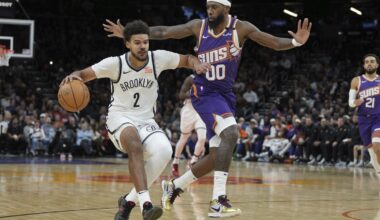 Nets play without forward Cam Johnson because of an ankle injury