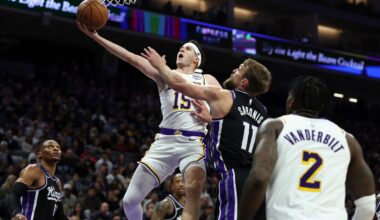 Reaves has career night as Lakers beat Kings without Luka, 127-120