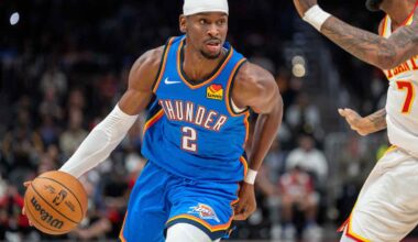 Holmgren scores 31 points, Gilgeous-Alexander has 30 to lead Oklahoma City past the Hawks 117-100