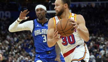 Stephen Curry scores 56 points and makes 12 3-pointers in Warriors' 121-115 win over Magic