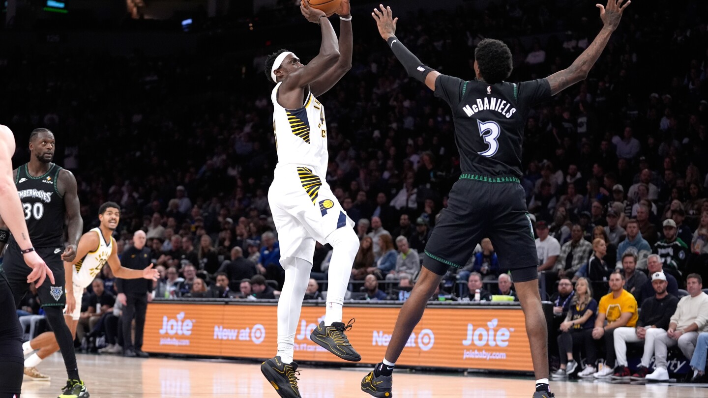 Timberwolves top depleted Pacers 114-110 after Edwards exits early with tight hamstring