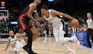 Wembanyama leads Spurs past Heat for their first 5-0 start