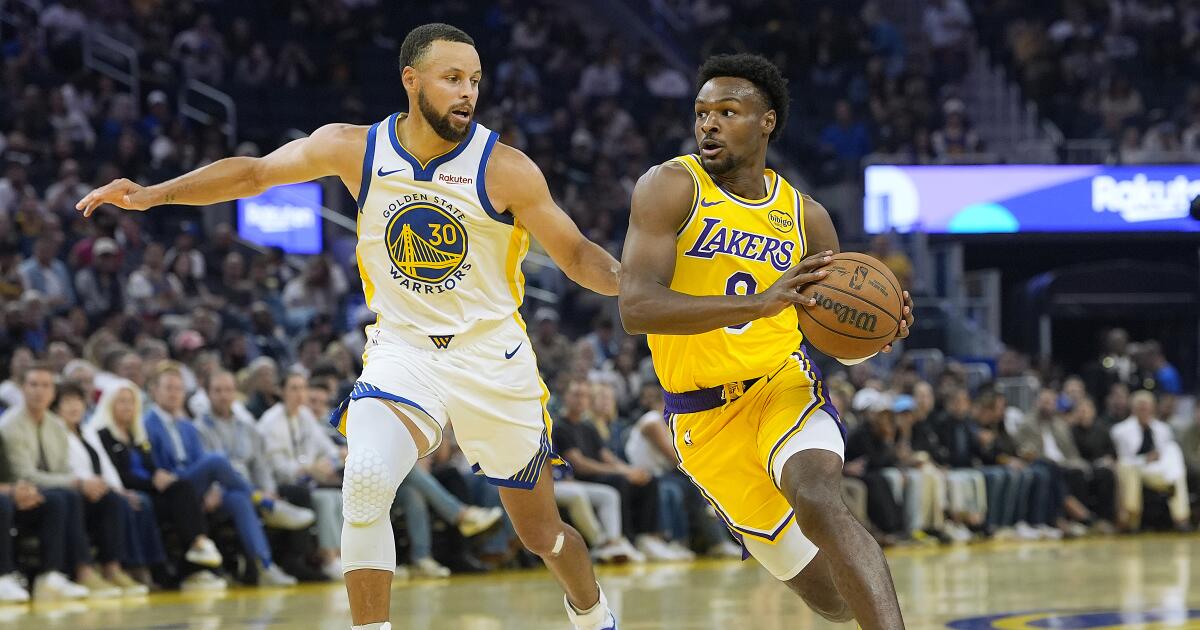 With their big three out, Lakers fall in preseason game to Warriors