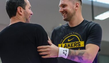 Lakers' Luka Doncic easing into training camp after hectic offseason