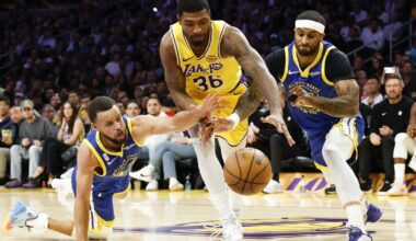 Marcus Smart setting the tone for the Lakers' physical play